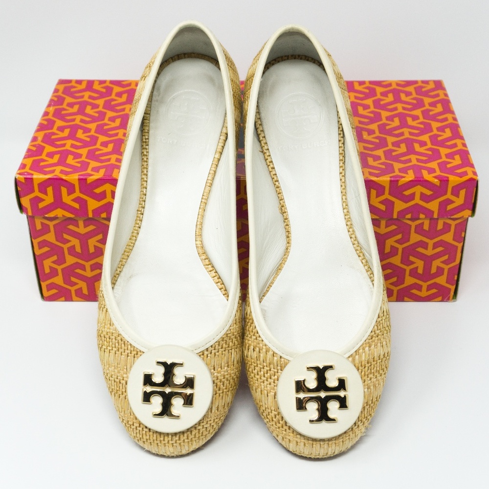 Tory Burch Woven 'Reva' Flats | Size 7.5